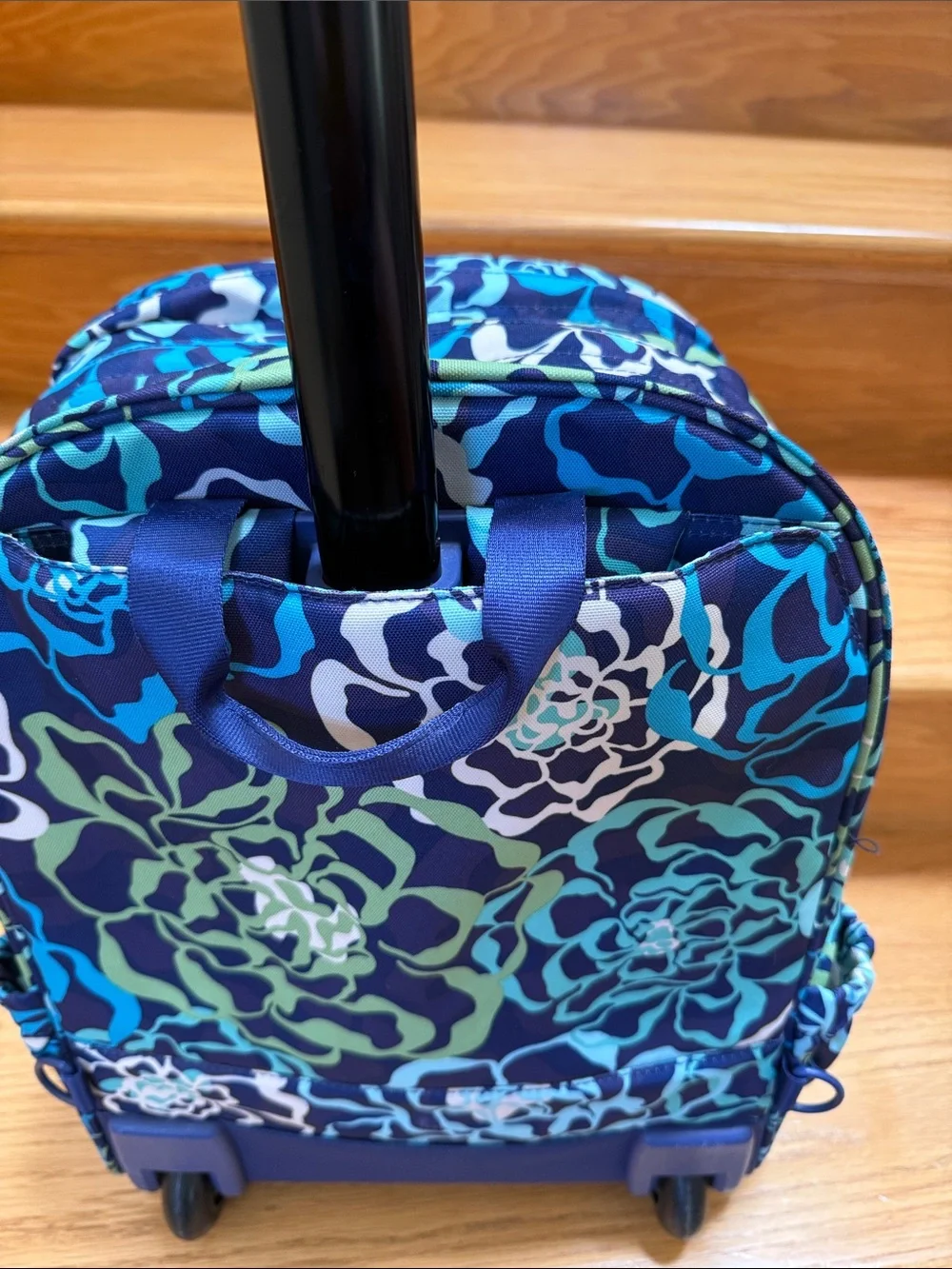 Vera Bradley Rolling Backpack in Katalina Blues